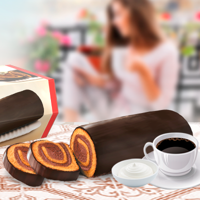 Tiramisu Italian Premium Swiss Roll Cake Freddi 300g